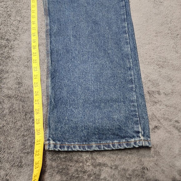 NWT Carhartt Relaxed Fit B460 DVB Men’s Blue Denim Jeans size 44 x 32 - Picture 9 of 11